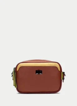 Bandolera  cuero-mostaza-oliva*HISPANITAS Online
