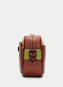Bandolera  cuero-mostaza-oliva*HISPANITAS Online