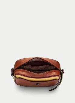 Bandolera  cuero-mostaza-oliva*HISPANITAS Online