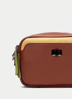 Bandolera  cuero-mostaza-oliva*HISPANITAS Online