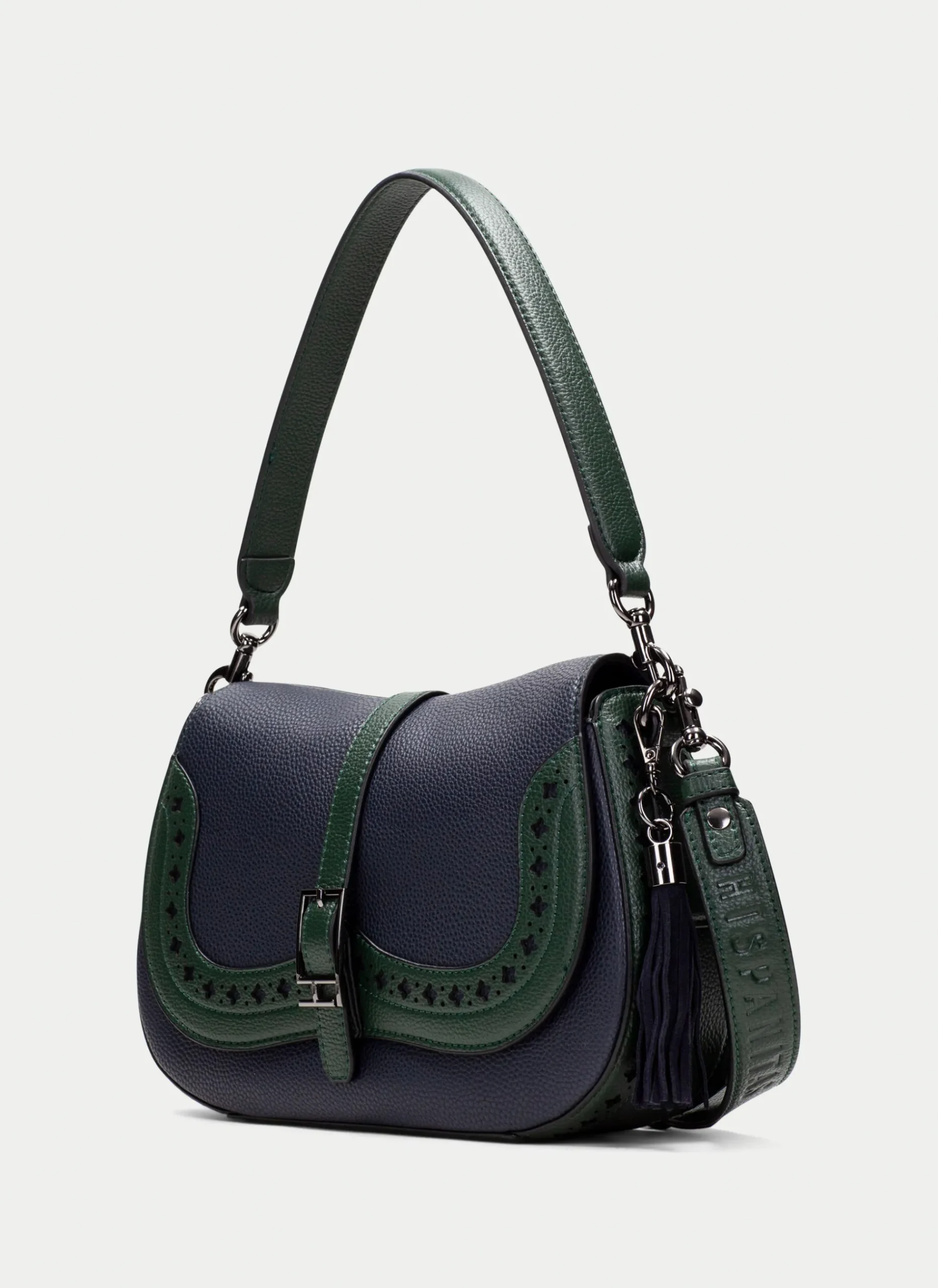 Bolso de Hombro azul-forest*HISPANITAS Fashion