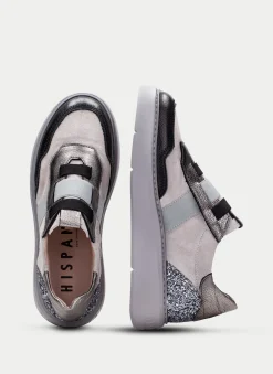 Deportivo oceania negro-gris-glitter*HISPANITAS Outlet