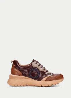 Deportivo polinesia cuero-marron-taupe*HISPANITAS Best