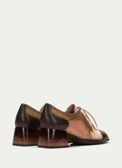 Derby charlize marrón-marfil*HISPANITAS Fashion