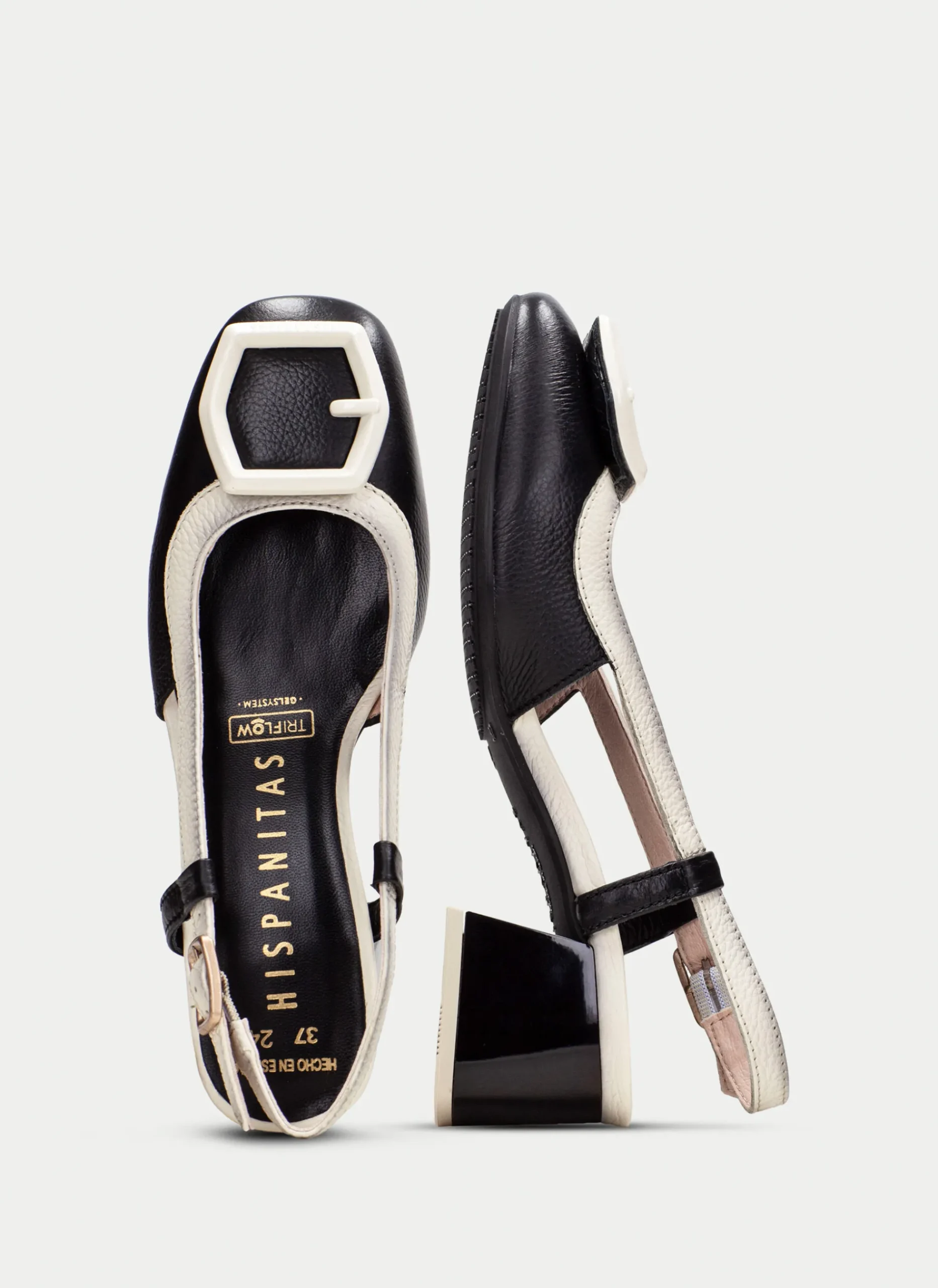 Destalonado malta negro-crema*HISPANITAS Outlet