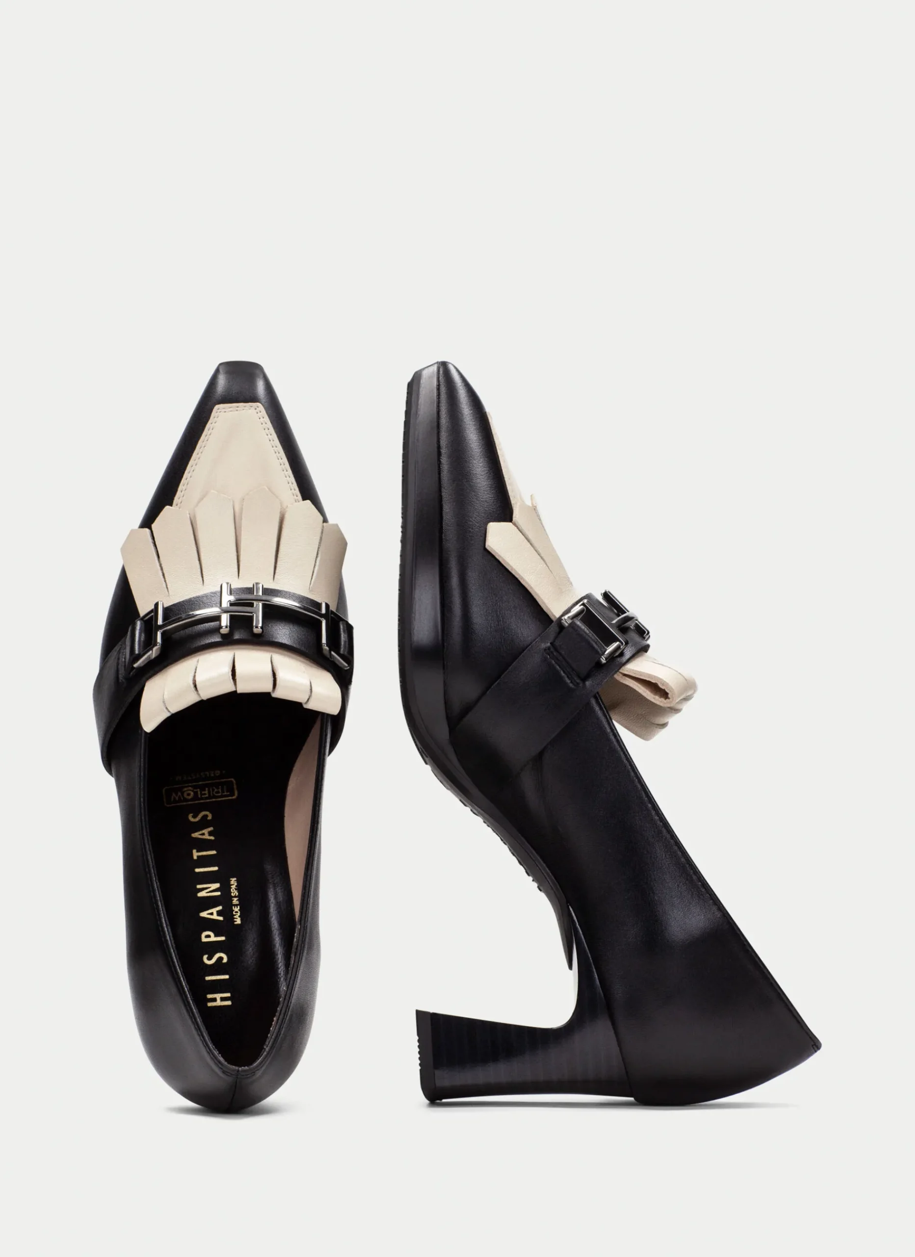 Mocasin ankara negro-milk*HISPANITAS Hot