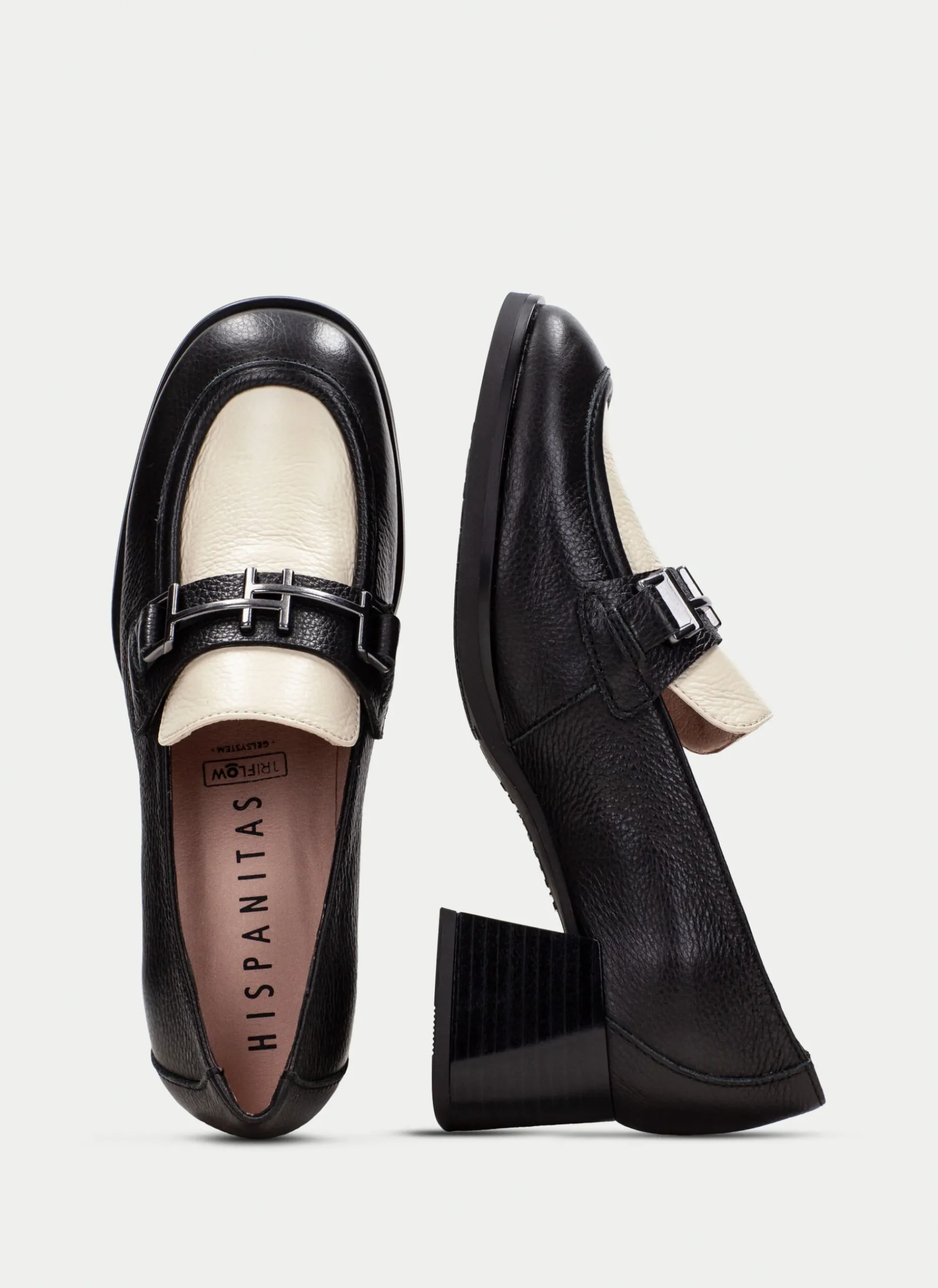 Mocasin milan negro-milk*HISPANITAS Fashion