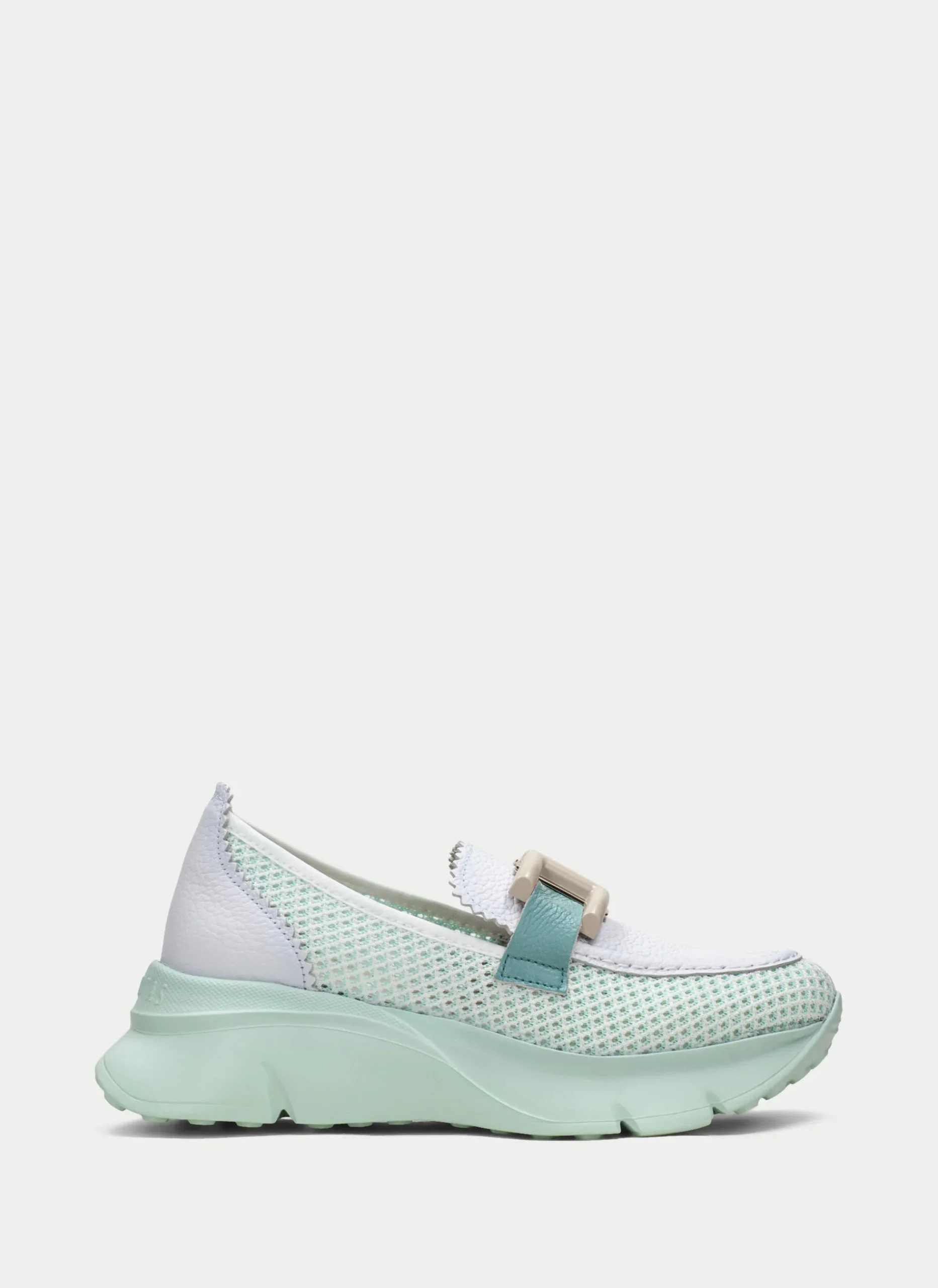 Mocasin Sport hawai blanco-aguamarina*HISPANITAS New