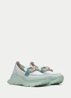 Mocasin Sport hawai blanco-aguamarina*HISPANITAS New