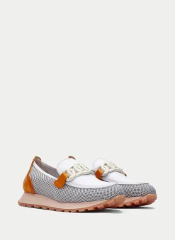 Mocasin Sport loira blanco-naranja*HISPANITAS Sale