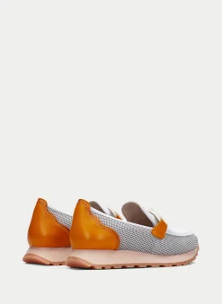 Mocasin Sport loira blanco-naranja*HISPANITAS Sale