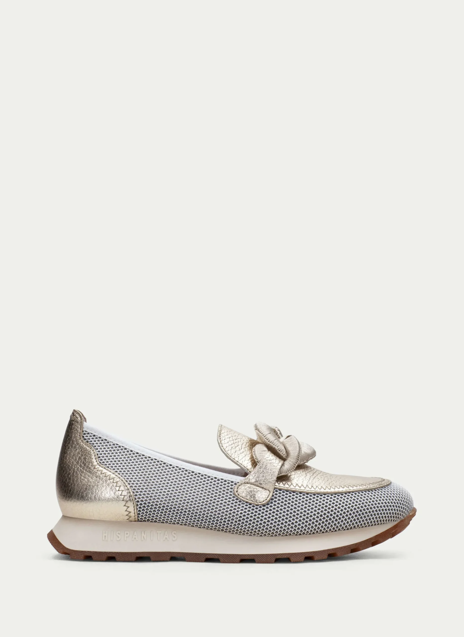 Mocasin Sport loira blanco-oro*HISPANITAS New