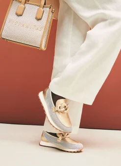 Mocasin Sport loira blanco-oro*HISPANITAS New