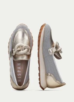 Mocasin Sport loira blanco-oro*HISPANITAS New