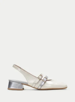 Zapato Plano aruba crema-plata*HISPANITAS Discount