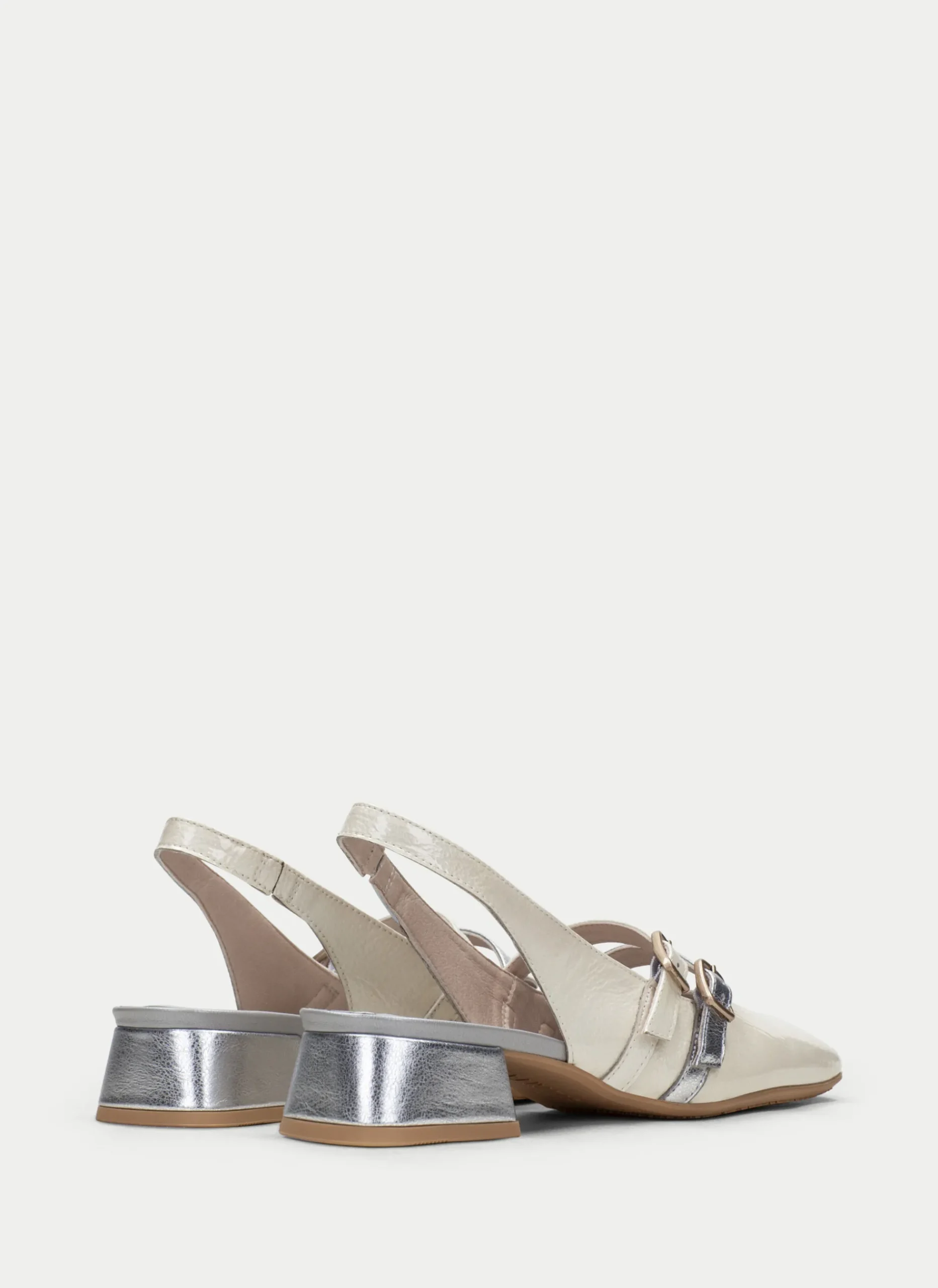 Zapato Plano aruba crema-plata*HISPANITAS Discount