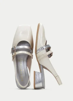 Zapato Plano aruba crema-plata*HISPANITAS Discount