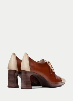 Zapato Tacon ankara cuero-milk*HISPANITAS Sale