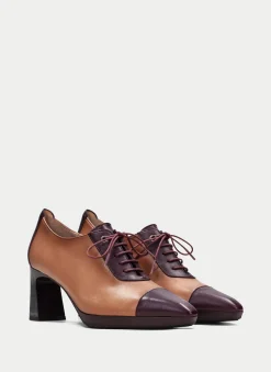 Zapato Tacon ankara vino-almond*HISPANITAS Fashion